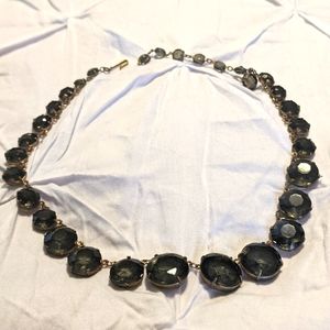 Smoky topaz vintage necklace